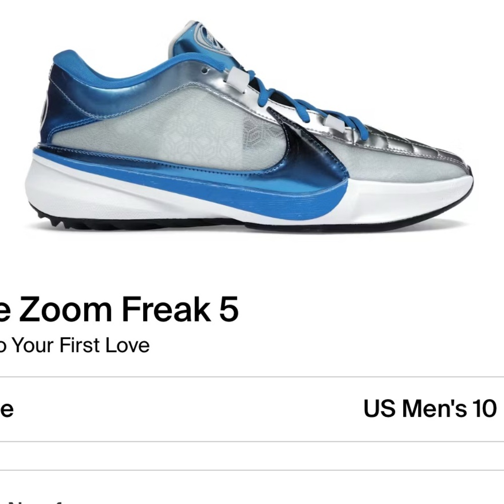 Nike Zoom Freak 5 “ode to your first love”